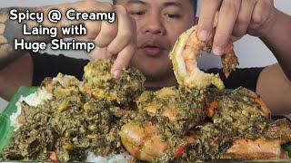 SPICY LAING | GIANT TIGER PRAWN | MUKBANG PHILIPPINES | TOL BULOY MUKBANG