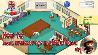 Game Dev Tycoon - Netflix - Walkthrough of how to avoid bankruptcy in Pirate Mode | Garage