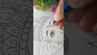 Ganesh Ji outline Drawing ||Ganesh Ji Drawing ||#shorts