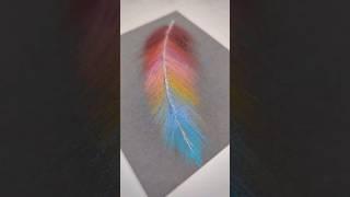 How I draw feather 🪶 with dry pastels #shorts #drawing #drawingtutorial #art #artwork #5minutecrafts