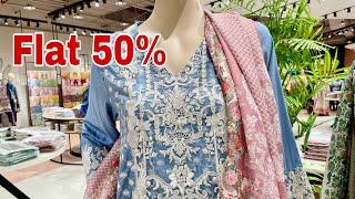 Khaddi Biggest Sale Flat 50% On Everything || 3500 3pc Suit || 10 October 2024