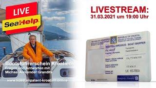 Livestream: Fragen & Antworten zum Thema Bootsführerschein Kroatien | #FragSeaHelp