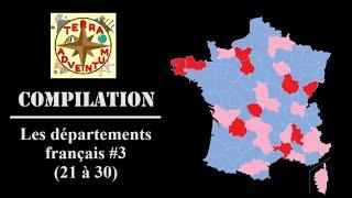 Les départements français de 21 à 30 (Côte-d'Or à Gard)