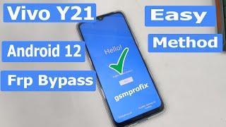 Vivo Y21 Android 12 Frp Bypass / Y21 Google Account Remove Android 12