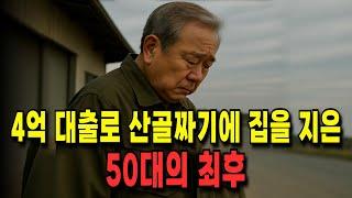 [노후 자금 사연] 4억 대출로 평창 산골짜기에 집을 지은 50대의 최후  #채무조정 #노후재무설계 #금융교육 #퇴직 #노후자산