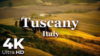 Tuscany Aerial, Italy in 4K Ultra HD - Scenic Relaxation - 4K Video - Relaxing Music - Earth Spirit