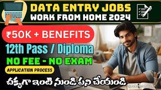 Data Entry Work From Home Jobs 2024 | ₹4-7 LPA | Latest Part time Online Work from home Jobs 2024