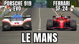 Can One of the Current FASTEST F1 CARS Beat the Porsche 919 EVO in LE MANS ?