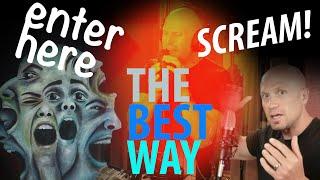 The Best Way to Enter a Scream! (Save Your Voice, Better False Cord Engagement) Safe & Pain Free!