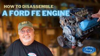 Part 1: How To Disassemble 1966 Ford FE Engine | Tinkering with Tony | Motorhead Sweethearts