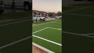 Mini soccer field #construction #outdoorlandscaping