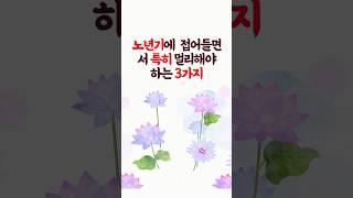 노년기에 접어들면서 특히 멀리해야 하는 3가지 태도