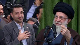 شعرخوانی نجیب بارور در حضور و برای خامنه ای