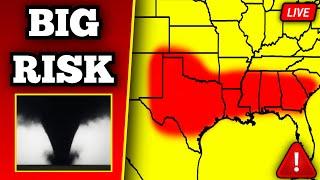  BREAKING Tornado Warning In Texas - Tornadoes Possible - With Live Storm Chasers