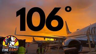 106 ° F on the Ramp | Standard Boeing 737 Pushback at Sky Harbor International Airport