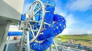 AquaSpinner WaterSlide  Europe's First 360° ROTATING Slide