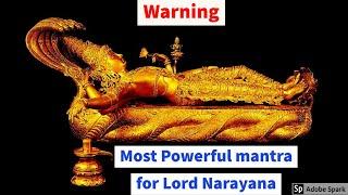 Warning- most powerful mantra of lord narayana | narayana suktam |