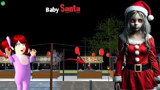 Baby SANTA Girl Zombie  Yuta Mio || SAKURA School Simulator Horror Drama 