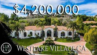 Escape into Luxury: Inside a Breathtaking Single Story Mediterranean Style Mansion, Westlake Village