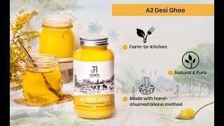 Desi A2 Bilona Cow Ghee I Pure and Organic Desi Ghee I Best Gir Cow Ghee I Agamya Organics