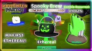 I GOT THE EVENT *ETHEREAL* HAT!! NEW perk and more! (Halloween P2) | Roblox | Unboxing Simulator