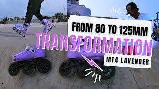 Changing My Skate Setups - 80mm to 125mm / Micro MT4 Lavender Urban Inline Skates