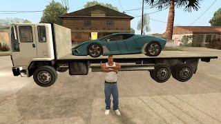 Delivering the lamborghini to CJ's New House / gta san andreas #rockstar #lamborghini