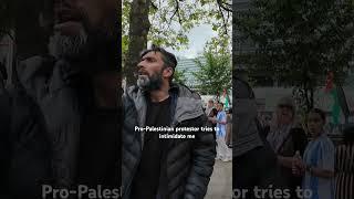 Pro-Palestinian Tries to get me arrested #pinac #police #palestinian