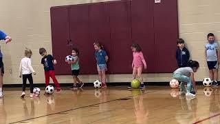 Liana practice soccer football