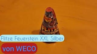 Flitze Feuerstein XXL Silber Vulkan | Weco Feuerwerk | Kategorie F1 | AndersGustav