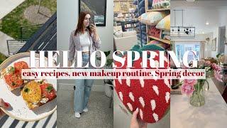 VLOG | Easy Recipes, Current Makeup Routine, Shopping for Spring