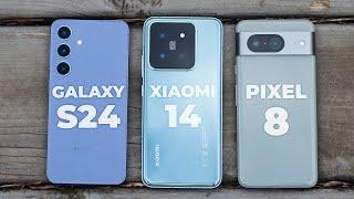 Кращий компакт 2024! Pixel 8 vs Galaxy S24 vs Xiaomi 14 | Повне Порівняння!