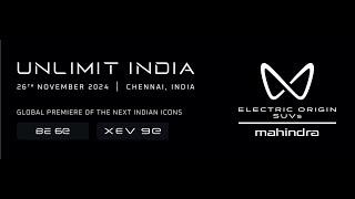 Unlimit India | Global Premiere | Mahindra Electric Origin SUVs