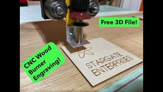 DIY CNC - Laser Like Engravings - Using a Wood Burner!