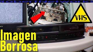 Como Arreglar Una VHS VCR Video Casette Player No se Ve bien Imagen Rayas y Lineas - RobertNetworks