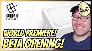 Gundam Card Game: Beta Pack Opening! World Premiere Experience!