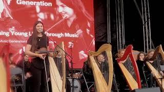 Music Generation Laois Trad Orchestra perform on the Main Stage at St Patricks Festival 2023