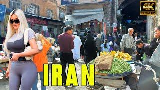 Iran  Shiraz 4K grand bazaar walking tour / North Vakil Bazaar