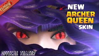 OFFICAL TEASER - New Archer Queen Skin (Medusa) | June Goldpass Skin Look & Details | Clash Of Clans