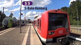 Führerstandsmitfahrt BR474 S-Bahn Hamburg S3 "Die 3 Länder S-Bahn" Pinneberg - Stade [09/2018]