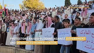 People of Idlib protest against Syria-Turkey rapprochement