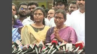 Badvel YSRCP candidate Dasari Sudha addresses media after winning bypoll election