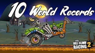  10 Tractor WORLD RECORDS  Hill Climb Racing 2