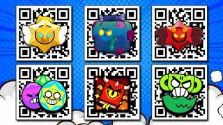 FREE !! BRAWLSTARS ALL QR CODES IN VIDEO  CLAIM GIFTS