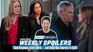 EXCLUSIVE Weekly GH Spoilers Video for October 18 - 22: Sam Becomes Lulu’s Hero…and Holly Has Secret