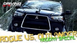 Driving Sports TV - Nissan Rogue vs. Mitsubishi Outlander Sport Holiday Special