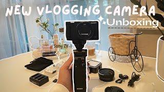 The best vlogging camera  unboxing | vlogging kit and accessories| Sony ZV-1 |