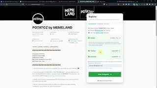 NFT FREE Mint POTATOZ by MEMELAND !!!!