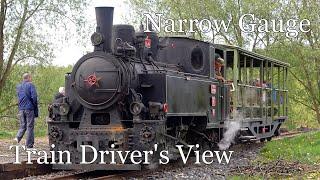 Train Driver's View - Czechia - Milovice Narrow Gauge Military Railway & Military Vehicle Museum  4K