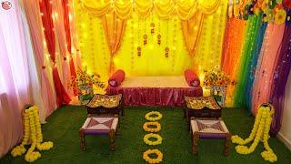 Haldi Ceremony Decoration - Indian Wedding Party #diy #love #cute